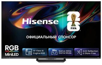 ��������� Hisense 65'' RGB Mini-LED UHD Smart TV HomeOS U9.5 Charcoal grey