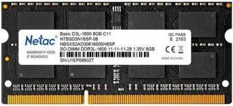   SODIMM DDR3L-1600 8GB NTBSD3N16SP-08 NETAC