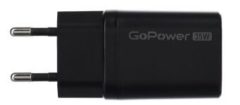   1USB+1TYPE-C 35W QC3.0 00-00028403 BLACK GOPOWER