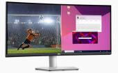 Монитор Dell 34" S3423DWC 1800R, 4ms, 21:9, VA, UWQHD, 4ms, 300cd, 100Hz, HDMI, USB, USB-C ,HAS