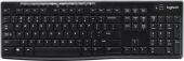 Беспроводная клавиатура K270 RUS BLACK/ WHITE 920-003058 LOGITECH