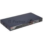 ���������� Hikvision DS-3E0318P-E(B), 16?1 ����/� PoE + 2?1 ����/�, �������������