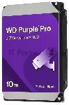 ������� ���� Western Digital Purple Pro HDD 3.5" SATA 10Tb, 7200 rpm, 512MB buffer (DV&NVR + AI), WD102PURP, 1 year