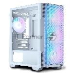 ������������ ������ MSI MAG FORGE M100R WHITE Mini-Tower, MATX, 1xUSB 3.0, 2xUSB 2.0, 4x120�� ARGb Fan, ARGb Control Board, Tempered Glass Window, Brown Box (932220)