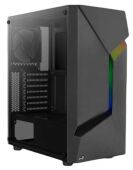Корпус MIDITOWER ATX W/PSU 7х12cm Fan (1 предустановлен) black Scape-G-BK-v1 4711099471539 AEROCOOL