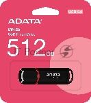 ������ USB ADATA UV150 (AUV150-512G-RBK), 512Gb, USB 3.2, R/W 100/30, ������