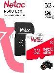 ���� ����� Netac P500 ECO 32Gb MicroSDHC C10 up to 80Mb/s, retail pack with SD Adapter