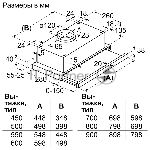 ����������� ������� Bosch Serie 2 DFT63CA60Q � ��������� �������, 60 ��, ������, ������������������ �� 300 �3/�, ����� ������/����������, 3 ������� ��������, �������� �������������, LED-���������