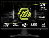 Монитор MSI 23,8" MAG 244F, 16:9, IPS, FHD, 0,5ms, 300cd, 200Hz, HDMI, DP