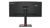 Монитор Lenovo 34" T34w-30 1500R, 21:9, VA, UHD, 4ms, 350cd, 60Hz, HDMI, DP, USB, USB-C LAN, HAS