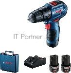 �����-���������� Bosch GSB 12V-30, ��������������, 12�, 2 ���, ����