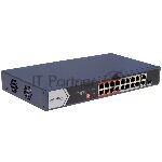 ���������� Hikvision DS-3E0318P-E/M(C), 16?100 ����/� PoE + 1?1 ����/� RJ45 + 1?1 ����/� Combo (RJ45/SFP), �������������