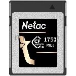 ���� ����� CFexpress 512Gb Netac CF2000 NT02CF2000-512G-S PCIe Gen 3x2 Type B cards, up to 1750MB/1650MB/