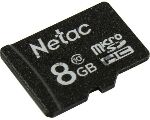���� ����� microSDHC 8Gb Netac P500 NT02P500STN-008G-S (��� SD ��������) 80Mb/s