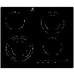 ������������� �������� ����������� Electrolux EHF6343FOK, 4 ��������, � ����� ����������, ��������������, 6400 ��