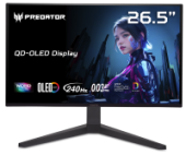 ������� Acer Predator 26,5'' X27UW1bmiipprx, 16:9, QD-OLED, QHD, 0,03ms, 200cd, 240Hz, HDMI, 2xDP, SPK, HAS