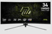 ������� MSI 34" MAG 345CQRF E20 1000R, 21:9, VA, UWQHD, 0,5ms, 300cd, 200Hz, HDMI, DP, HAS