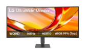 ������� LG 34" 34U620B-B 1800R, 21:9, VA, UWQHD, 1ms, 300cd, 144Hz, 2xHDMI, DP, HAS
