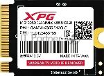 ���������� SSD NVMe ADATA XPG GAMMIX S55, 512Gb, PCIe 4.0 x4, 2230, R/W 5000/3000 �����/���