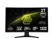  MSI 27" MAG 274CQF 1500R, 16:9, VA, QHD, 0,5ms, 300cd, 180Hz, HDMI, DP