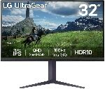 ������� 31.5" LG UltraGear 32GS85Q-B IPS 2560x1440, 180 ��, 1 ��, 16:9, 350 ��/�2, 2xHDMI, 1�DP, 1x3.5 ��, ������