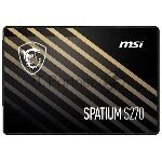 ���������� SSD MSI SPATIUM S270, 240Gb, 2.5", SATA III, R/W 500/400