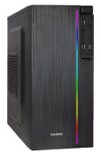 Корпус MINITOWER mATX W/PSU 2xUSB+USB3.0 HD аудио черный с RGB подсветкой mEVO-9302 EX287882RUS EXEGATE