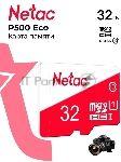 ���� ����� Netac P500 ECO 32Gb MicroSDHC C10 up to 80Mb/s, retail pack card only