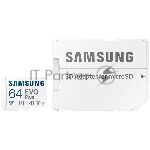 ���� ����� Samsung EVO Plus, microSDXC 64Gb (R/W 160/90 Mb/s, adapter) MB-MC64SA/APC