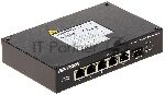 ���������� Hikvision DS-3T0306HP-E/HS, 3?100 ����/� PoE+ + 1?100 ����/� Hi-PoE + 1?1 ����/� + 1?1 ����/� SFP, �������������