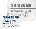 ���� ����� microSDXC 256Gb Samsung EVO Plus Class 10, A2, V30, UHS-I (U3), W 90 ��/�, R 160 ��/�, MB-MC256SA/KR ������� �� SD