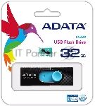 ������ USB ADATA UV220 (AUV220-32G-RBKBL), 32Gb, USB 2.0, R/W 15/5, ������/�������