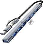 USB-������������ Digma DHUB-7USB-AC-2.0, USB-C + USB-A, USB 2.0 7 ������, USB